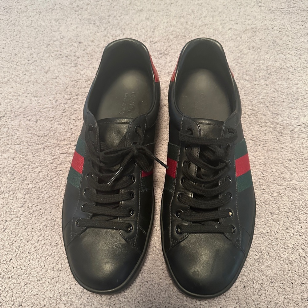 Gucci Ace Embroidered Low-Top Sneakers